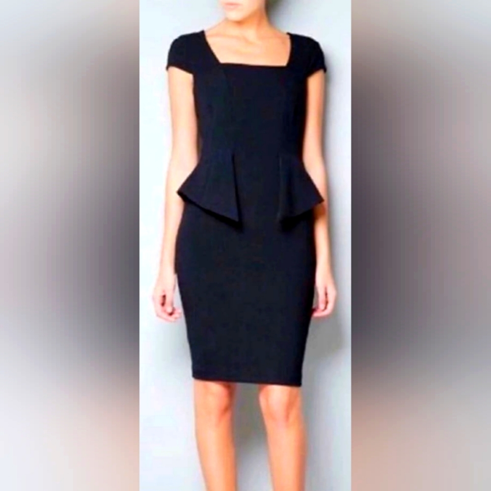 J.Crew Women's Business/Office/Carrer Pencil Dress Peplum Waist Wool Blend 0/XS